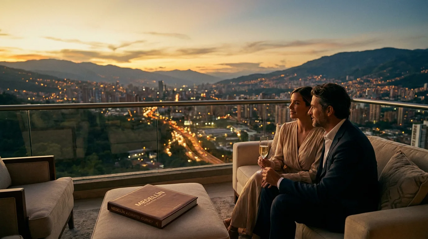 Medellín al atardecer